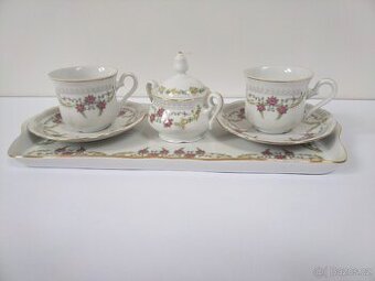 Porcelánový set pro dva na kávu nebo čaj
