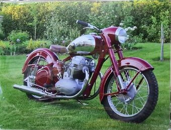 Kovová cedule VELKÁ 40x30cm-JAWA 5