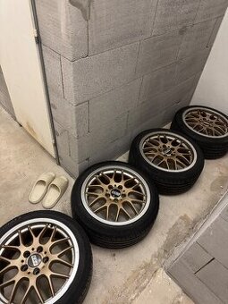Prodám alu disky BBS - 5x114,3 R17 včetně pneu 215/45/17