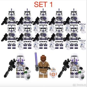 Rôzne figúrky Star Wars 5 (8ks) typ lego - nové