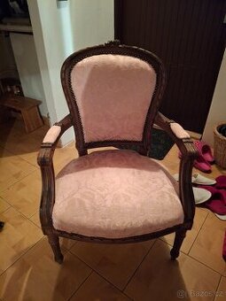 Křeslo replika starožitné barokní křeslo