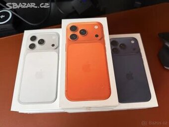 Nové nerozbalené iPhone 17 PRO 256GB Stříbrný/Modrý/Oranžový