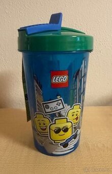LEGO Iconic Boy - Láhev na pití s brčkem - Nové - Zabalené