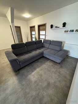 Rozkládací rohová sedačka do L s úložným prostorem