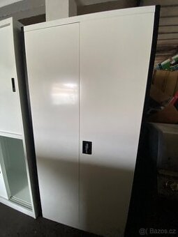 Kartotéka s 5 policemi, 90 x 180 cm, bílá/antracitová