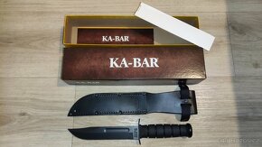 NŮŽ KA-BAR 1211 s koženým pouzdrem, NOVÝ, originál USA