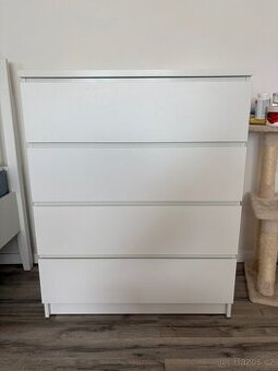 Komoda, 80x100 cm, bíla