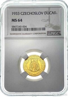 Svatováclavský dukát 1933, NGC MS 64