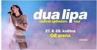 2 x Dua Lipa 28/5 (stání) Praha