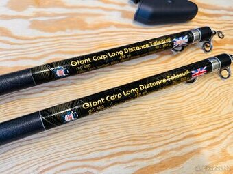 2 TELESKOPICKÉ KAPROVÉ PRUTY BYRON GIANT CARP LONG DISTANCE