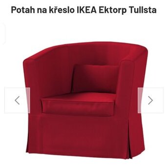 Potah na křeslo Tullsta červený