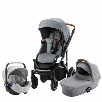 Set kočárek Smile III Nordic Grey+ hluboká korba + autosedač