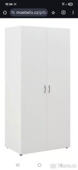 Šatní skříň bílá 81x177x51 cm
Skříň Based je nová z Moebeli