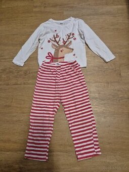 Vánoční pyžamo dívčí, vel. 110