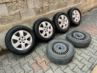 Zimní sada 195/65 R15, 5x112, Škoda Octavia (6 ks)