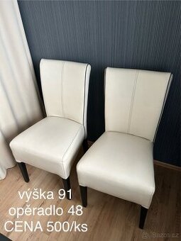 Kožené jídelní židle