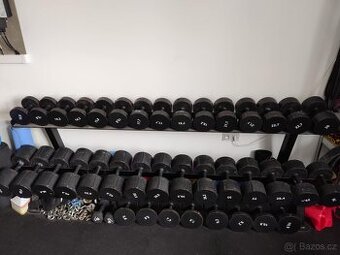 Kompletní sada jednoručních činek (19 párů) + stojan