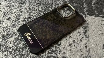 Kryt Guess na iPhone 14 PRO MAX - Černozlatý