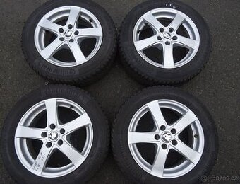 Alu disky na Škoda Fabia, 15", 5x100,ET 38, zimní sada