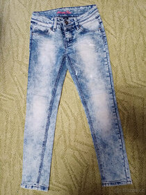 Dívčí rifle(džíny) zn.Y.F.K. vel.146