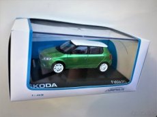 Model ŠKODA Fabia II RS Zelená metalíza "Rallye"  Abrex 1/43