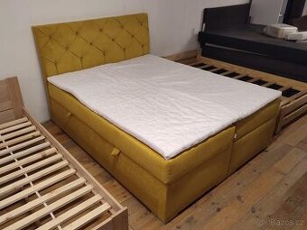 Nová krásná vysoká dvoulůžková postel Balvin 160 cm