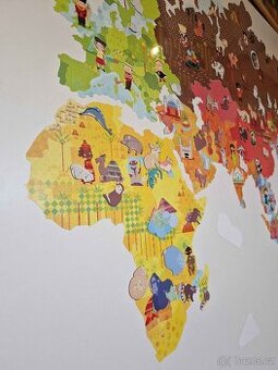 Mapa světa - magnetická - dětský pokoj