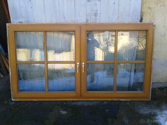 Dřevěné okno 224 x 123 cm - 1