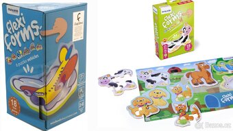 Puzzle Miniland Flexi Form dopravní prostředky + zvířata