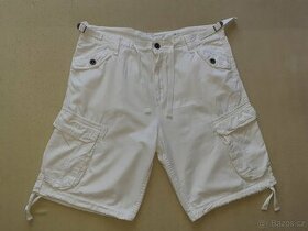 Pánské cargo kraťasy bílé
