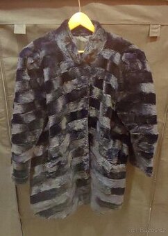 Pravý dámský černý kožich KARA