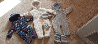 Zimní kombinézy vel. 62, 68-74 a 80