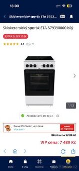 Sklokeramický sporák