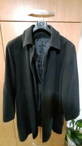 Vel.54 Málo nošený černý pánský lehčí delší kabát