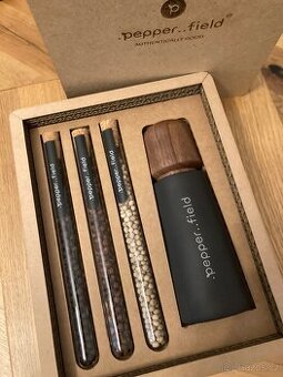 Kampotský pepř PepperField + skandinávský mlýnek