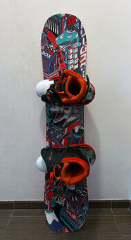 Dětský snowboard (komplet pro malého snowboarďáka) TOP STAV