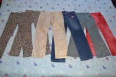 116 Zlaté elastické džíny rifle džegíny H&M