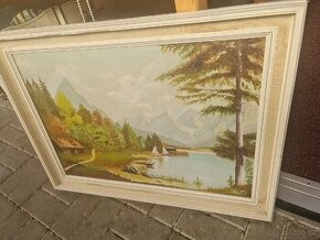 Starý obraz na platne