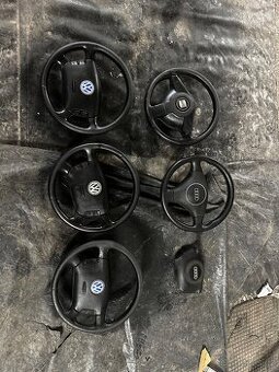 Kožený volant multifunkční triraminko Seat Audi vw