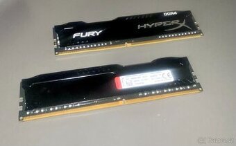 HyperX Fury Black 2x4GB DDR4 2400MHz CL15 (HX424C15FB/4)