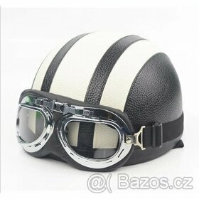 Retro helma včetně brýlí - 1