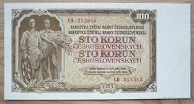 Bankovka, Československo 100 Kč ročník 1953