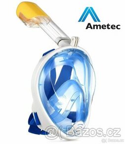 Nová celoobličejová potápěcí maska Ametec - modrá - 1