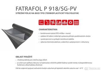Fatrafol PVC folie síla 1,5mm šedá