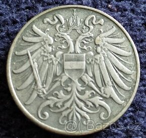 2 haléře 1916,1917,1918 b.zn. Rakousko-Uhersko