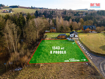 Prodej pozemku k bydlení, 1543 m², Nekoř
