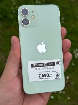 iPhone 12 mini - 128GB - 100% BATERIE - B - 6M záruka