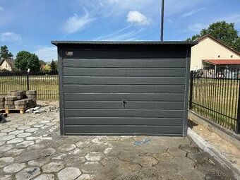 lechová garáž 3x6 s jednoplášťovou střechou