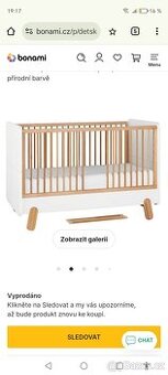 Dětská rostoucí postýlka Pinio 140x70