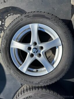 Alu kola Škoda Superb III 205/60/R16 Barum Polaris 5 M+S